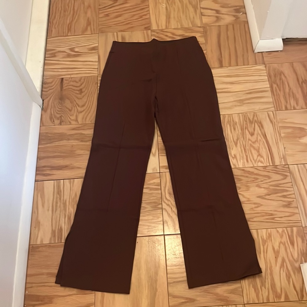 Abercrombie Brown split hem pants, size L